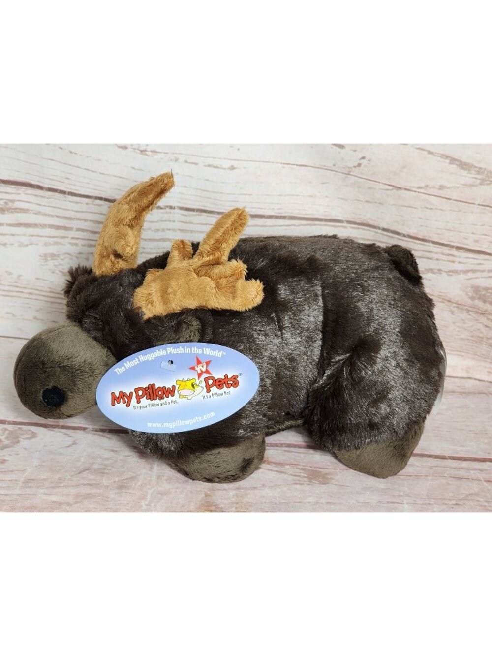 My Pillow Pets Small Moose Teddy Pillow | 2011 As Seen on TV Collectible Plush
